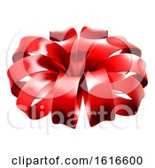 Poster, Art Print Of Red Christmas Bow