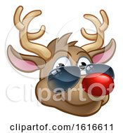 Poster, Art Print Of Cool Reindeer Christmas Cartoon Character Shades