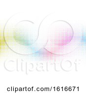 Rainbow Halftone Dots Background