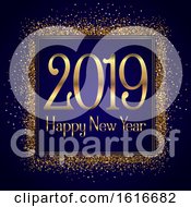 Poster, Art Print Of Glittery Happy New Year Background