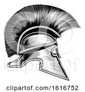 Spartan Ancient Greek Warrior Gladiator Helmet by AtStockIllustration