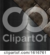 Poster, Art Print Of Grunge Metal Plates On Scratched Metallic Texture