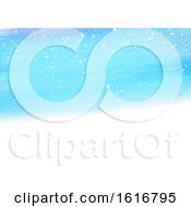 Poster, Art Print Of Watercolour Snowy Background