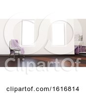 3D Contemporary Empty Room And Chair