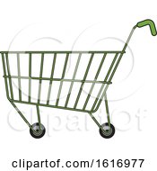 Poster, Art Print Of Green Shopping Cart
