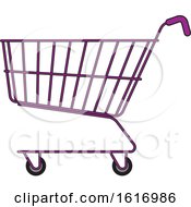 Poster, Art Print Of Purple Shopping Cart