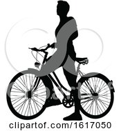 Man Riding A Bike by AtStockIllustration
