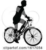 Man Riding A Bike by AtStockIllustration