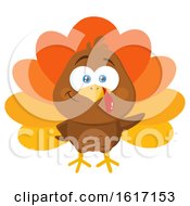 Poster, Art Print Of Thanksgiving Turkey Bird Waving