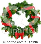 Poster, Art Print Of Christmas Wreath Design