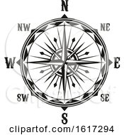 Black And White Compass