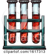 Poster, Art Print Of Test Tubes Of Blood