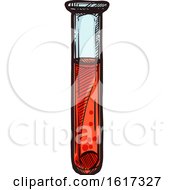 Poster, Art Print Of Test Tube Of Blood