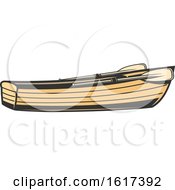 Boat With Paddles by Vector Tradition SM
