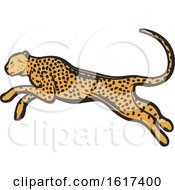 Poster, Art Print Of Running Cheetah