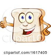 Poster, Art Print Of Bread Mascot Giving A Thumb Up
