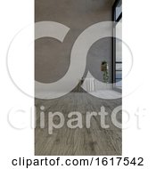 Poster, Art Print Of 3d Contemporary Empty Room And Chair
