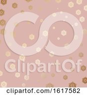 Poster, Art Print Of Gold Snowflake Background