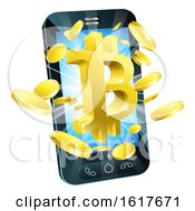 Poster, Art Print Of Mobile Phone Bitcoin Concept