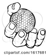 Hand Holding Golf Ball
