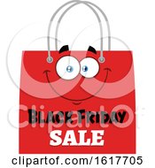 Poster, Art Print Of Red Black Friday Sale Shopping Bag Mascot