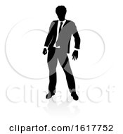 Business Person Silhouette On A White Background