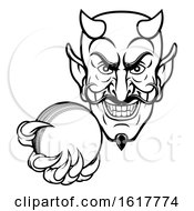 Poster, Art Print Of Devil Cricket Sports Mascot