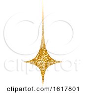 Golden Glitter Christmas Star