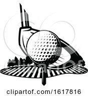 Black And White Golfing Design