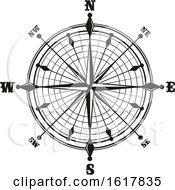 Black And White Compass