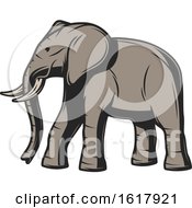 Poster, Art Print Of Walking Elephant