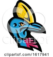 Poster, Art Print Of Cassowary Bird Mascot Head