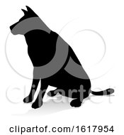 Poster, Art Print Of Dog Pet Animal Silhouette On A White Background