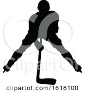 Hockey Player Sports Silhouettes