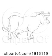 Poster, Art Print Of Cow Animal Cartoon Character