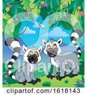Poster, Art Print Of Happy Lemurs