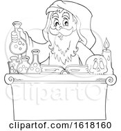 Poster, Art Print Of Wizard Performing Alchemy