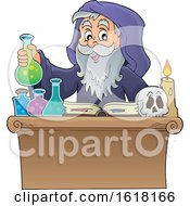 Wizard Performing Alchemy