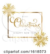 Poster, Art Print Of Glitter Christmas And New Year Background
