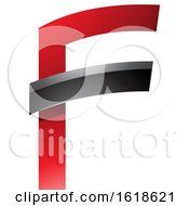 Poster, Art Print Of Red And Black Glossy Letter F