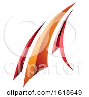 Red And Orange Flying Letter A