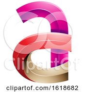 Poster, Art Print Of Red And Magenta Letter A