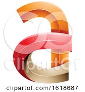 Poster, Art Print Of Red And Orange Letter A