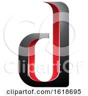 Poster, Art Print Of Red And Black Letter D