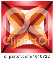 Poster, Art Print Of Red And Orange Square