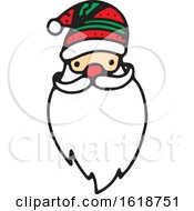 Poster, Art Print Of Santa Face