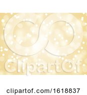 Poster, Art Print Of Golden Christmas Lights Background