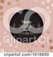 Poster, Art Print Of Christmas Background With Decorative Text And Snowflakes 2210