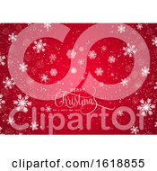 Poster, Art Print Of Christmas Background With Snowflakes