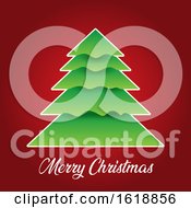 Poster, Art Print Of Christmas Background With Tree Design